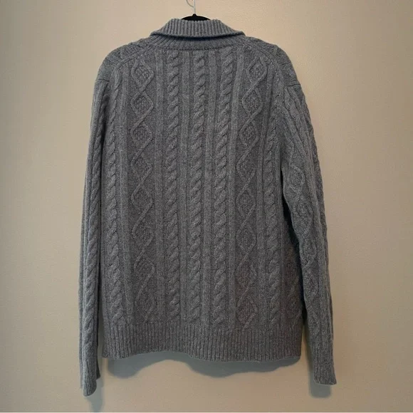 UNTUCKit Cable knit Men’s Button Down Cardigan Sweater, XL, UGC - Picture 9 of 11